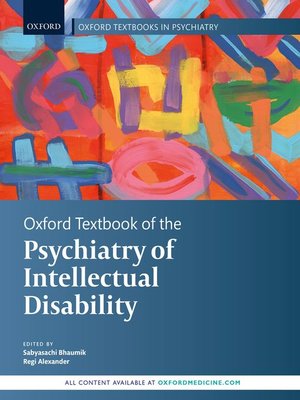 cover image of Oxford Textbook of the Psychiatry of Intellectual Disability